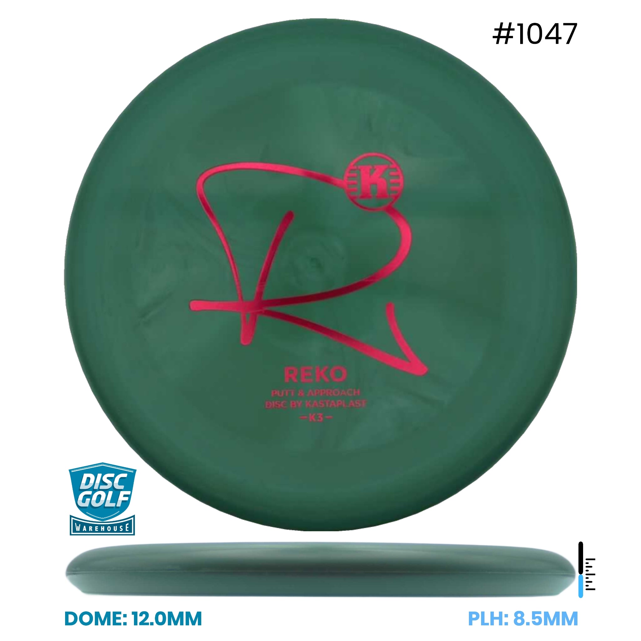 Disc Golf Warehouse Kastaplast Reko - K3 Plastic Black/Red
