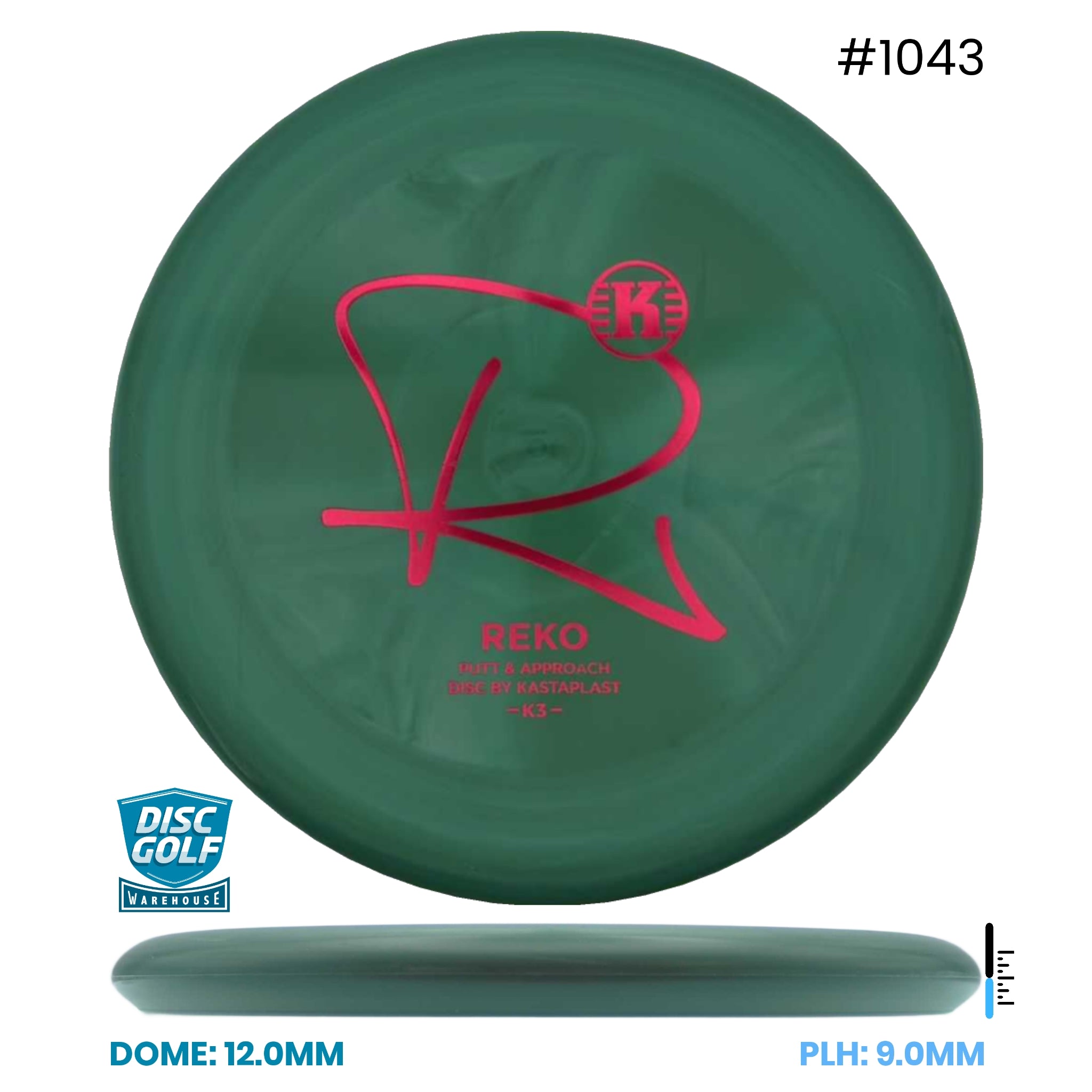 Disc Golf Warehouse Kastaplast Reko - K3 Plastic Black/Red