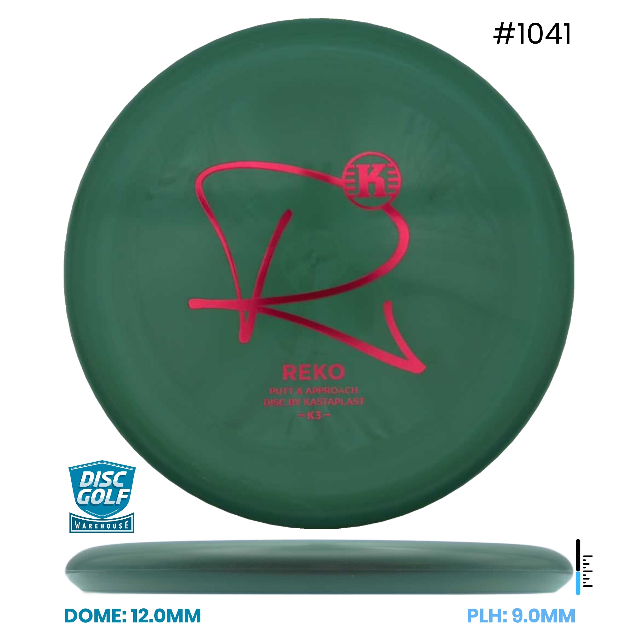 Disc Golf Warehouse Kastaplast Reko - K3 Plastic Black/Red