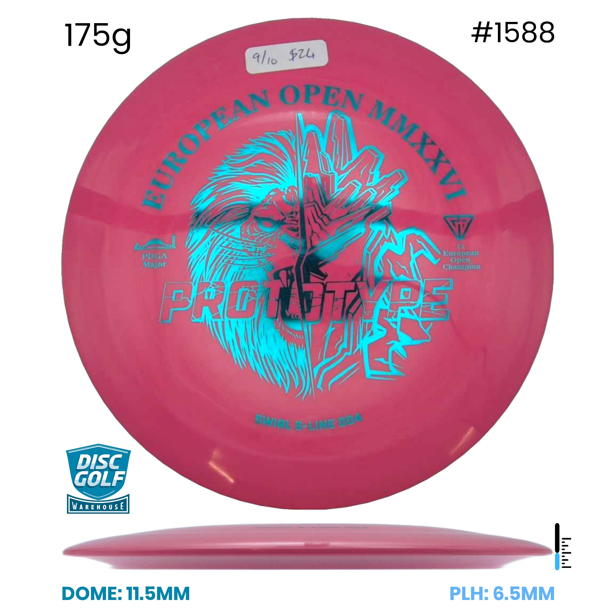 Disc Golf Warehouse Pre-loved Distance Drivers DD4 - Swirl S Line - 9/10 175g