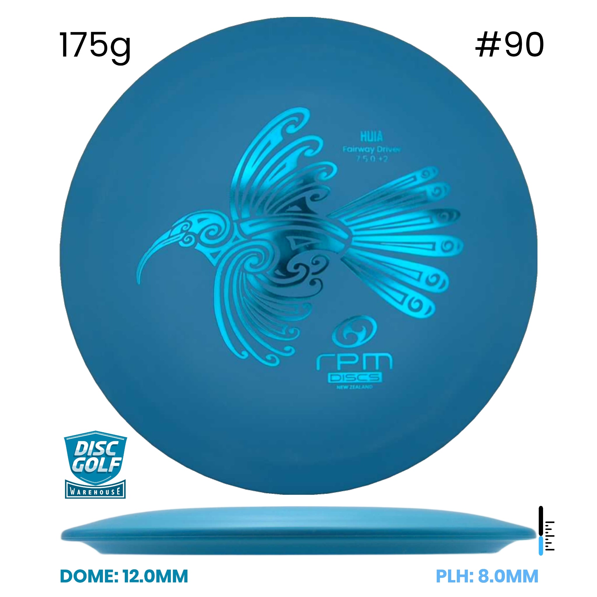 Disc Golf Warehouse RPM Huia - Strata Plastic Blue/Blue Metallic 175g