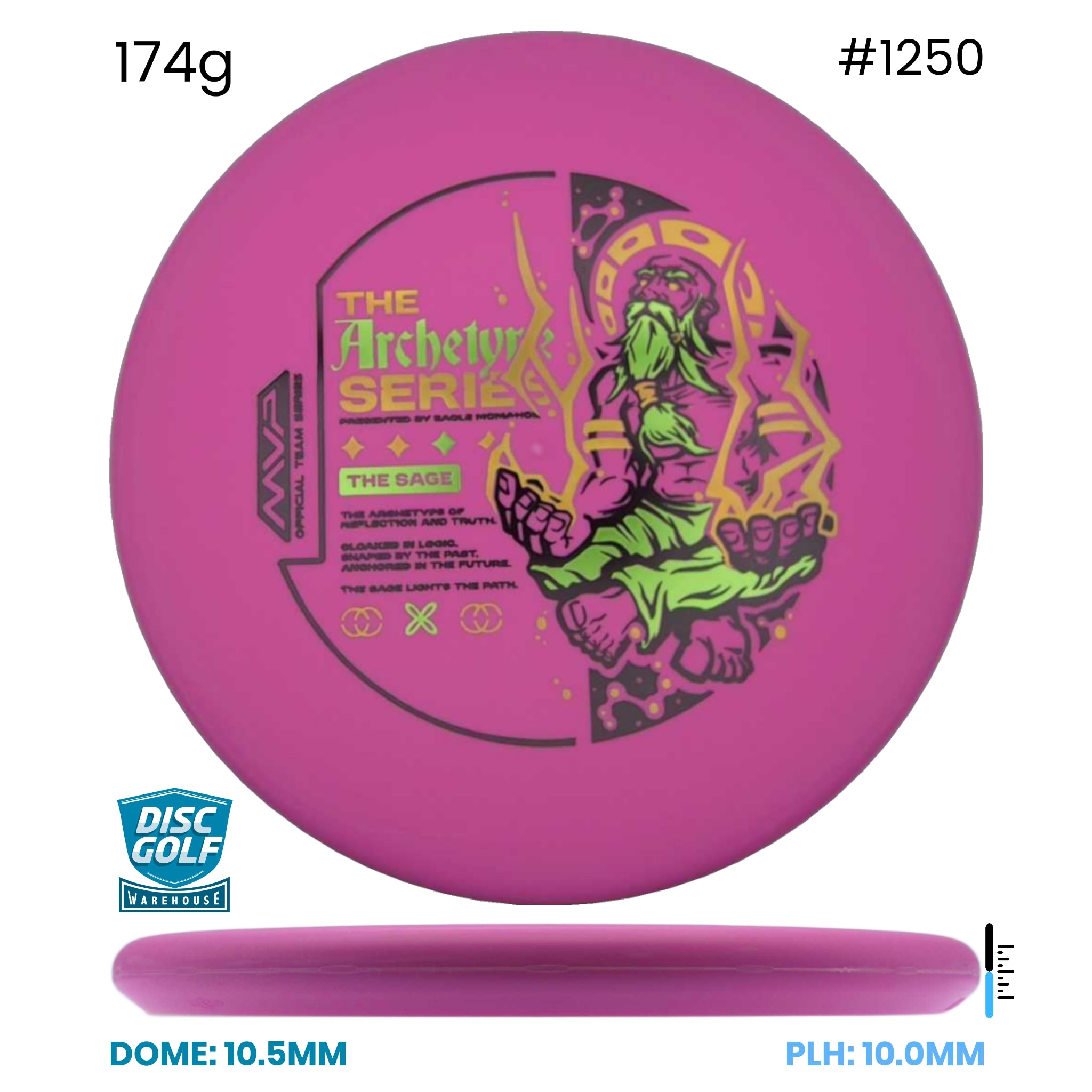 Disc Golf Warehouse Streamline Autopilot - Electron Soft Plastic - Eagle McMahon Archetype Series Pink/Multicolor 174g