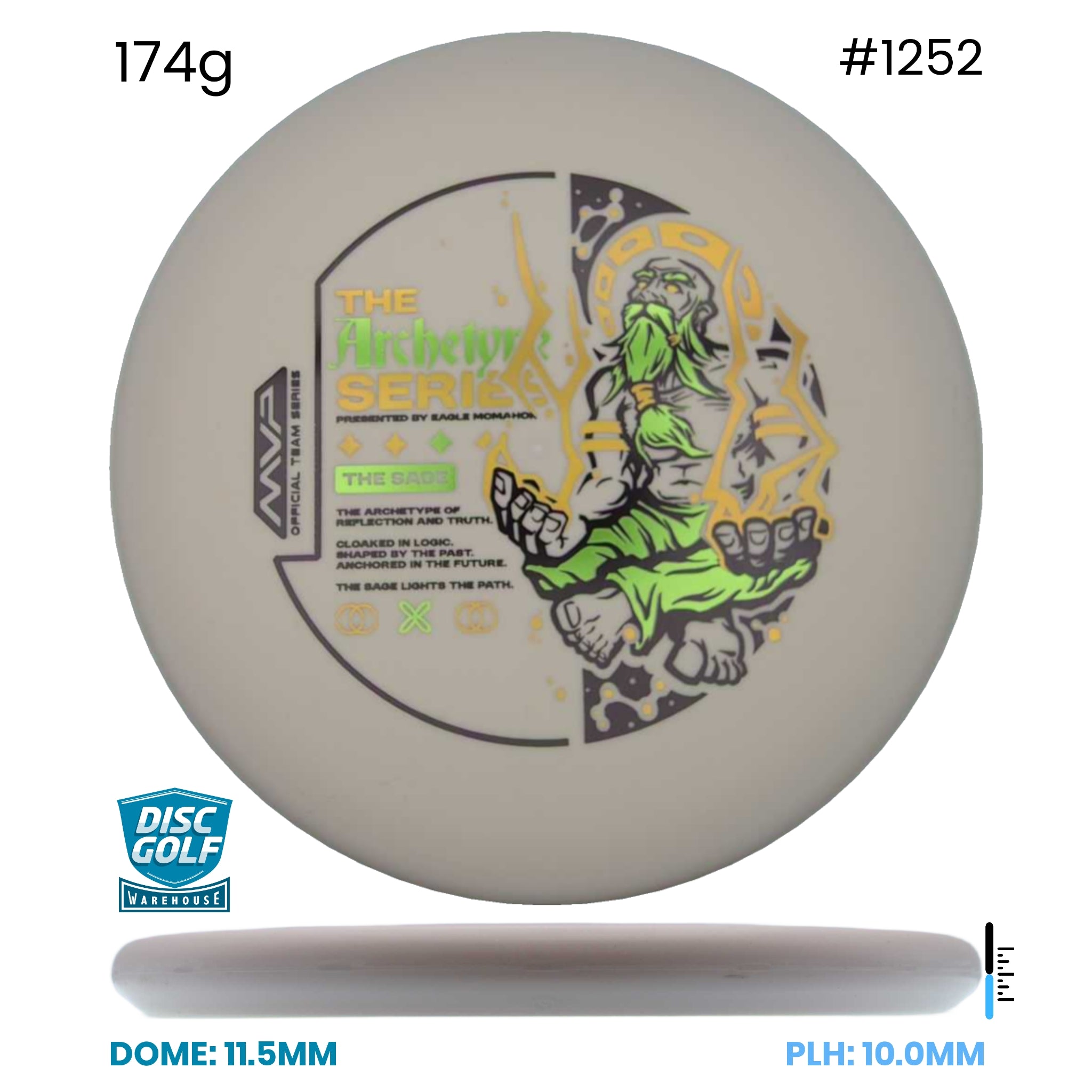 Disc Golf Warehouse Streamline Autopilot - Electron Soft Plastic - Eagle McMahon Archetype Series White/Multicolor 174g