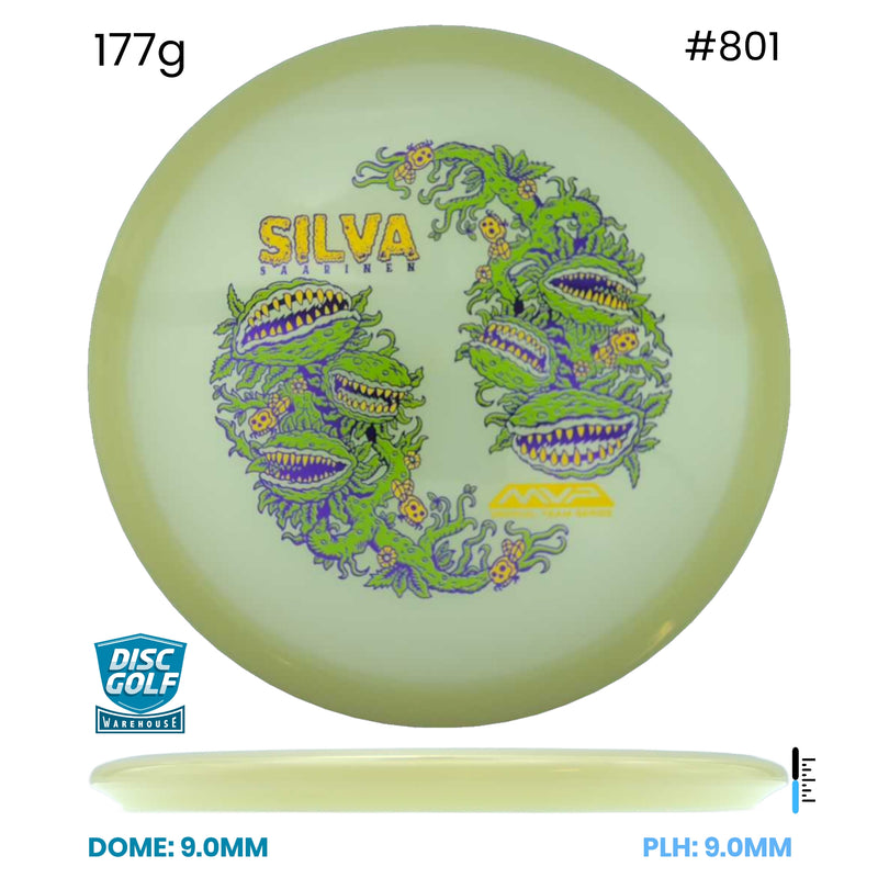 Disc Golf Warehouse Streamline Echo - Eclipse Plastic - Silva Saarinen Halloween Team Series Glow/Green Stamp 177g