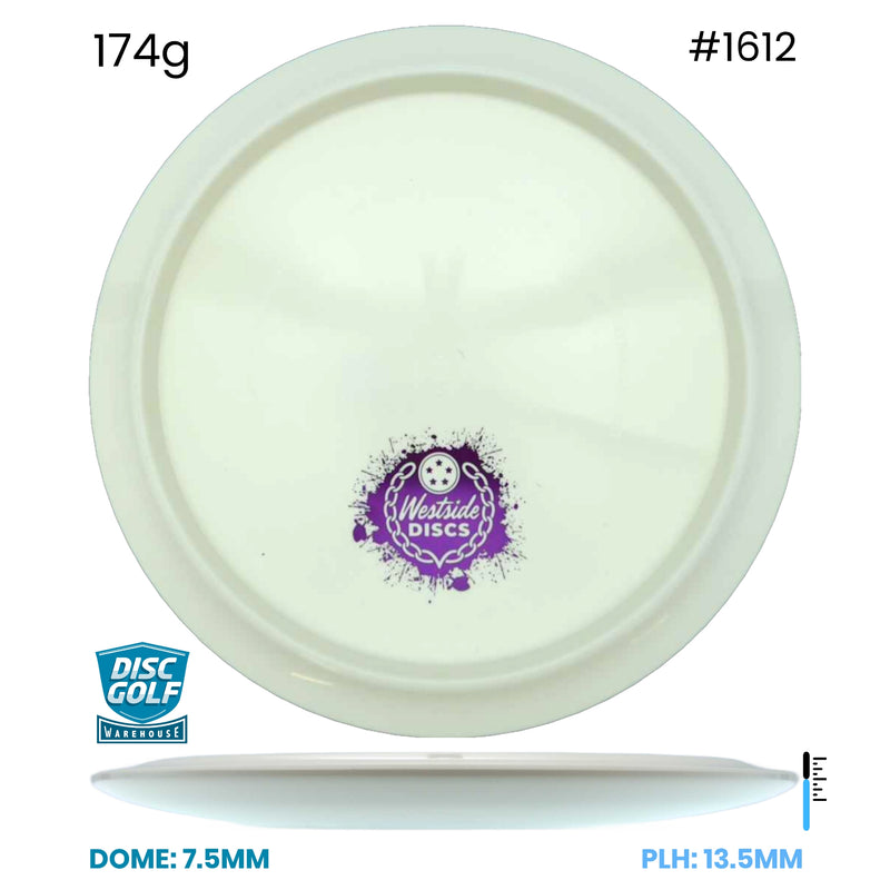 Disc Golf Warehouse Westside Discs Underworld - Tournment Plastic - White Bottom Stamp White/Purple Metallic 174g