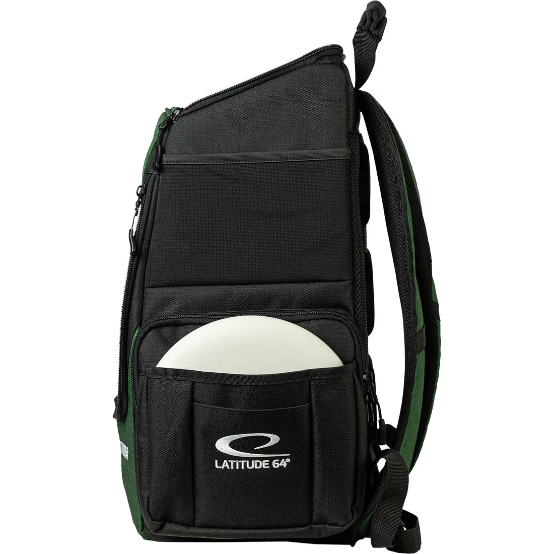 Latitude 64 Core Pro E3 Isaac Robinson signature backpack, side view