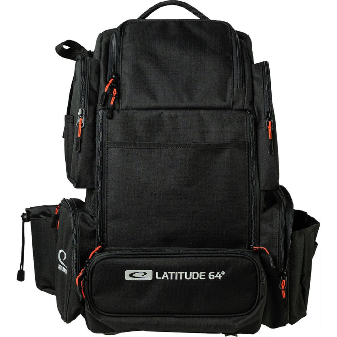 Latitude 64 DG Luxury E5 backpack in Black/Black, front view