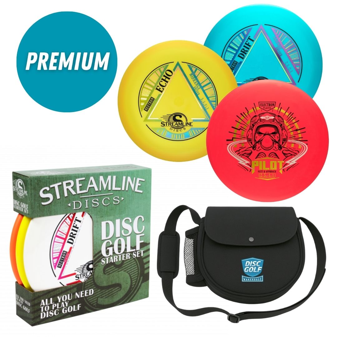 Streamline Premium 3 Disc Starter Set with box and DGW Starter Bag, OG Shield — Drift, Echo and Pilot discs