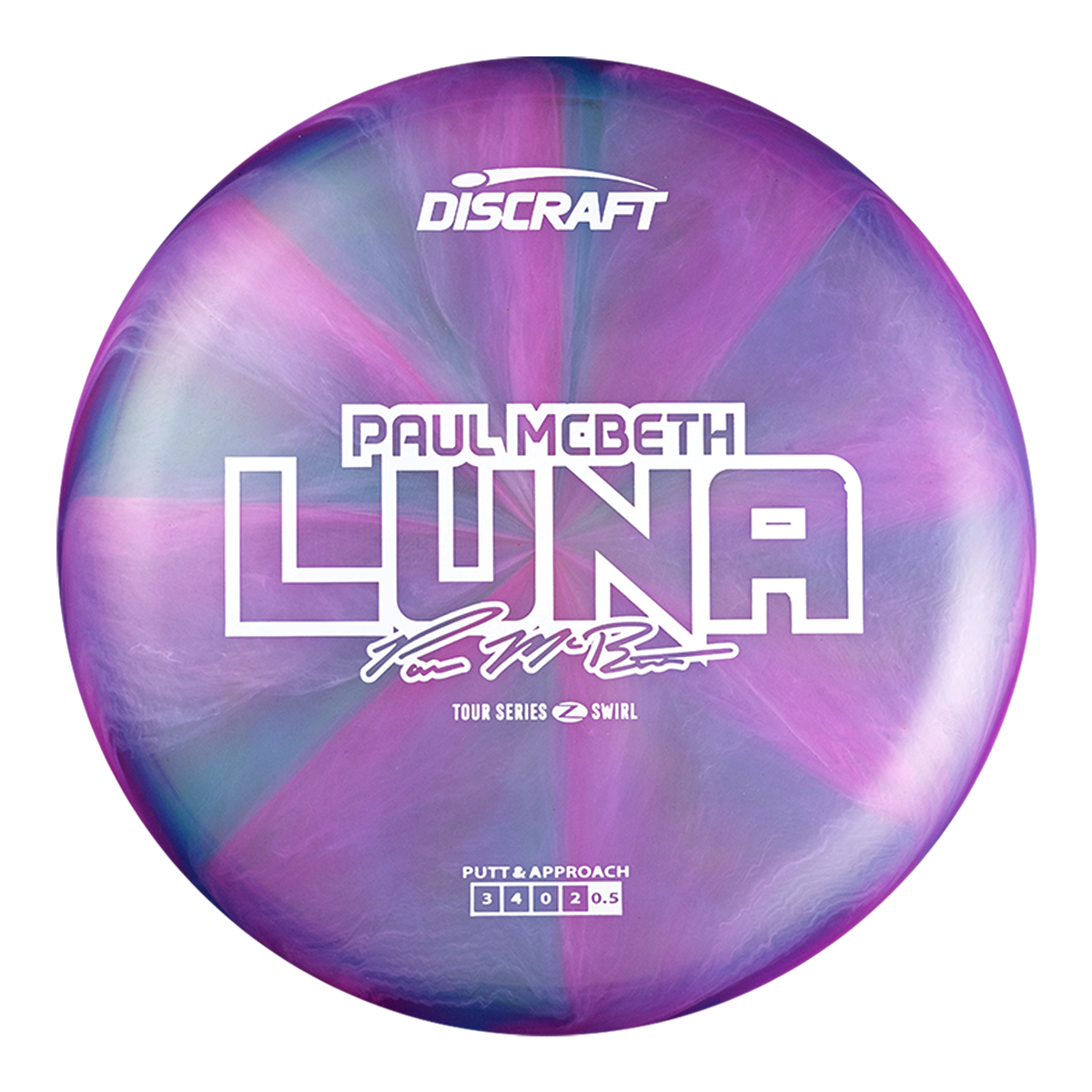 Discraft Luna - Z Swirl Plastic - Paul McBeth 2025 Tour Series