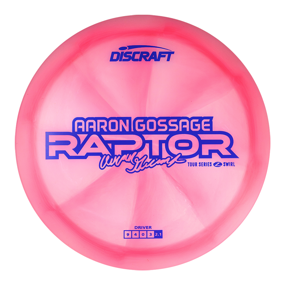 Discraft Raptor - Z Swirl Plastic - Aaron Gossage 2025 Tour Series