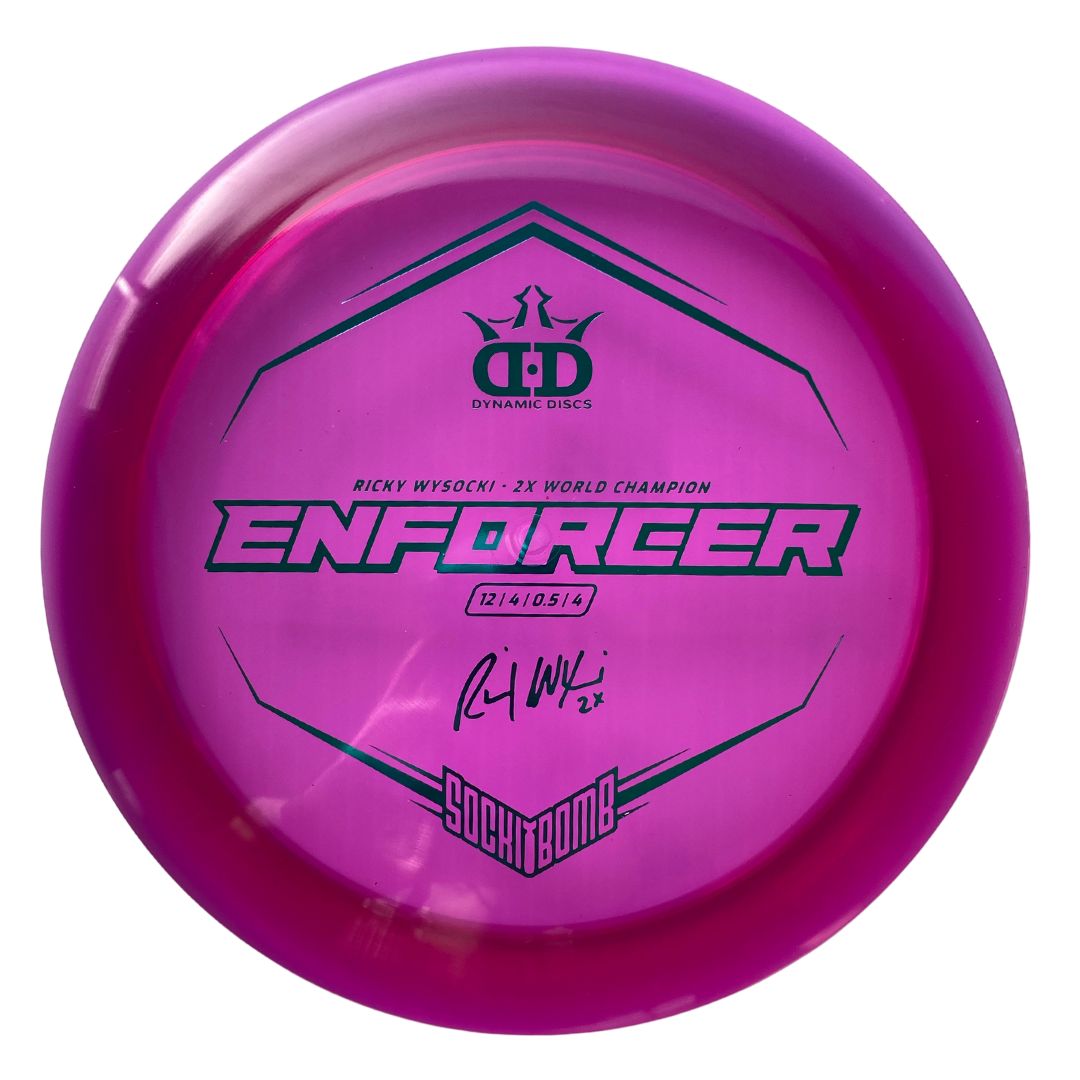 Dynamic Discs Enforcer - Lucid-X Plastic - Sockibomb Stamp