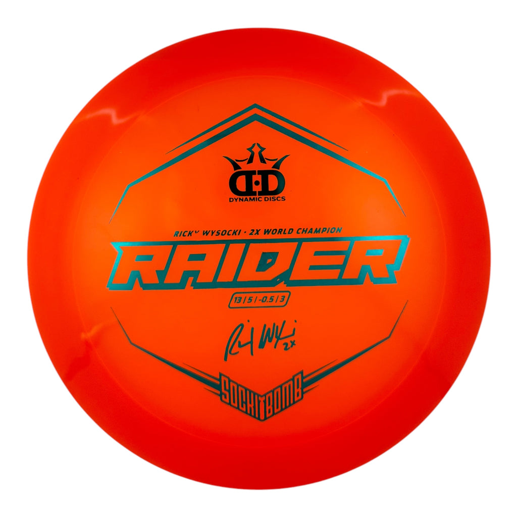 Dynamic Discs Raider Lucid Ice Plastic Sockibomb Stamp Disc Golf