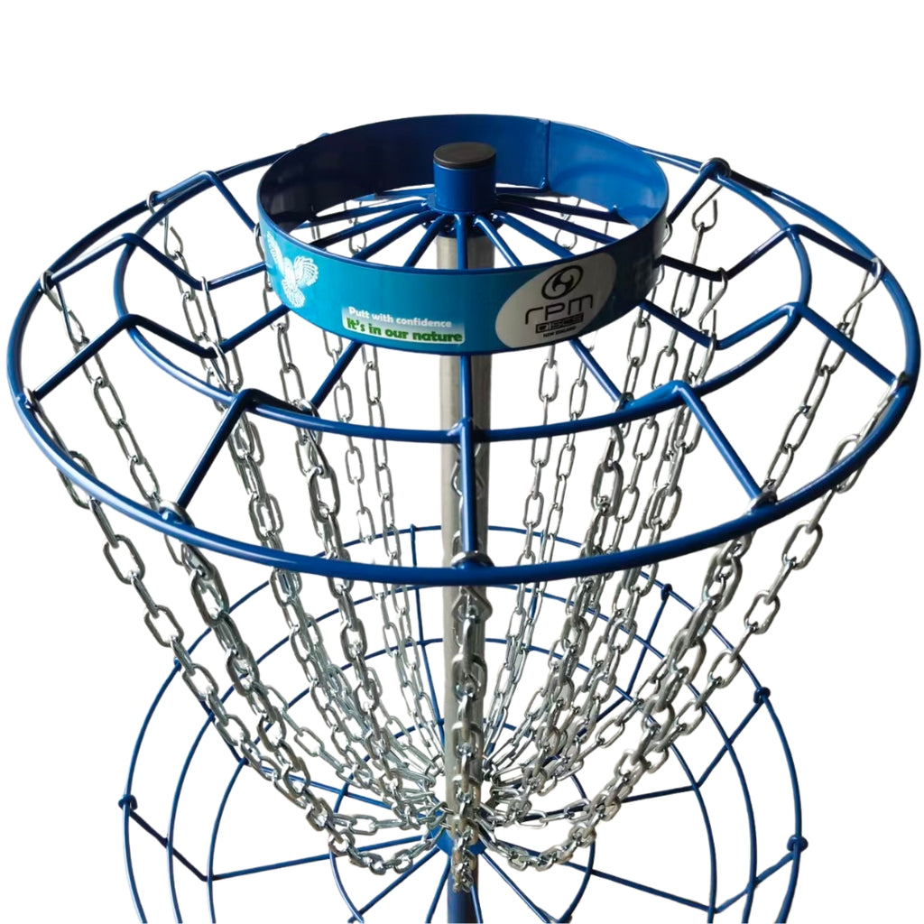 RPM DiscMate Lt in DGW Blue | Portable Disc Golf Basket – Disc Golf ...