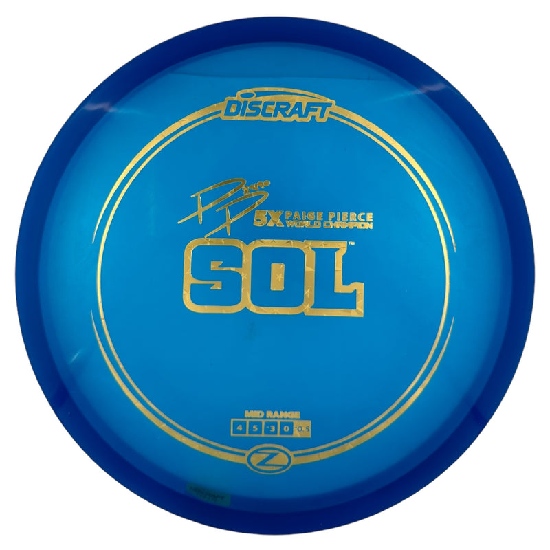 Discraft Sol - Z Paige Pierce Signature