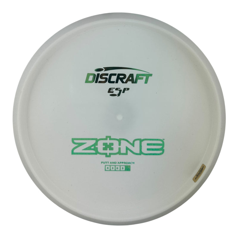 Discraft Zone - ESP Plastic - Pure White Bottom Stamp