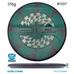 Disc Golf Warehouse Axiom Hex - Cosmic Neutron Plastic Teal/Silver, Black 176g
