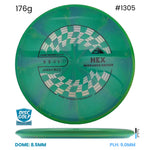 Disc Golf Warehouse Axiom Hex - Cosmic Neutron Plastic Teal/Silver, Black 176g