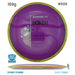Disc Golf Warehouse Axiom Simon Line Bokeh - Neutron Plastic Red/Silver 169g