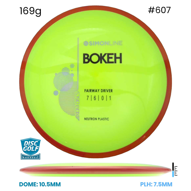 Disc Golf Warehouse Axiom Simon Line Bokeh - Neutron Plastic Yellow/Black 169g