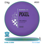Disc Golf Warehouse Axiom Simon Line Pixel - Electron Firm Plastic Purple/White 174g