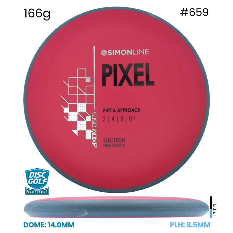 Disc Golf Warehouse Axiom Simon Line Pixel - Electron Firm Plastic Red/White 166g