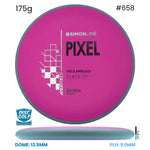 Disc Golf Warehouse Axiom Simon Line Pixel - Electron Plastic Hot Pink/White 175g