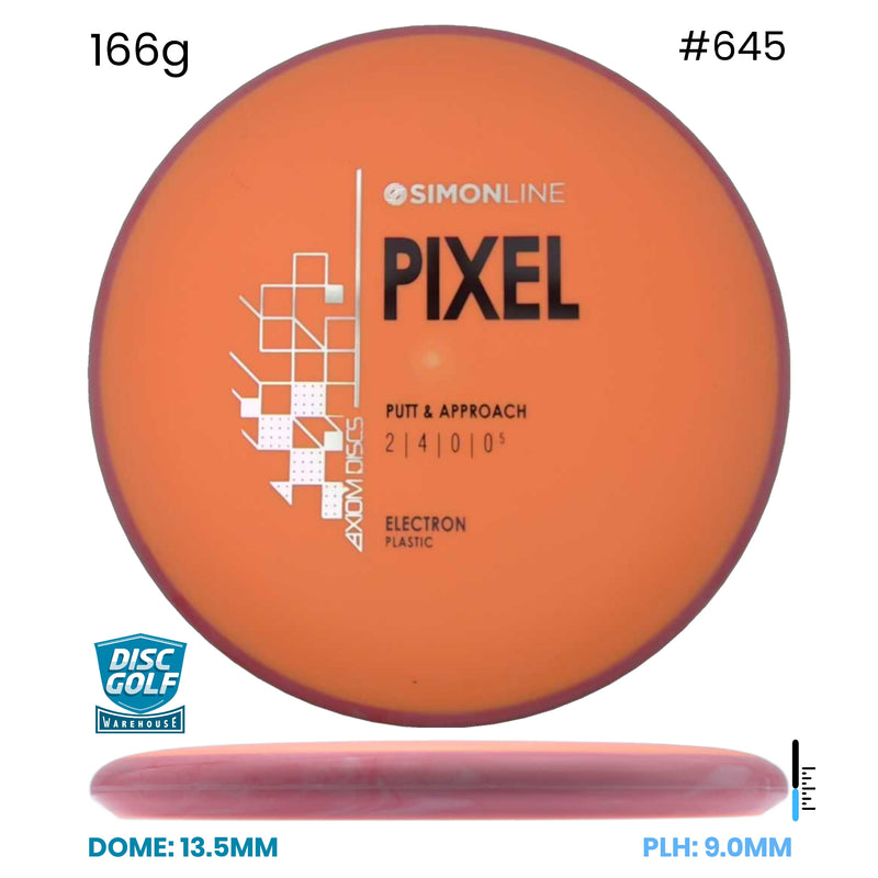 Disc Golf Warehouse Axiom Simon Line Pixel - Electron Plastic Orange/Black 166g