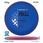 Disc Golf Warehouse Axiom Simon Line Pixel - Electron Soft Plastic Blue/Black, White 169g
