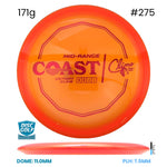 Disc Golf Warehouse Climo Discs Coast - Victory Line Plastic - First Run Orange/Red Metallic 171g