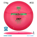 Disc Golf Warehouse Discmania DD1 - Premier Q-Line Plastic Pink/Green Stamp/Green Metallic 174g