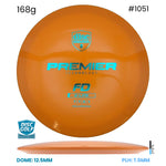 Disc Golf Warehouse Discmania FD - Premier Q-line Plastic Orange/Blue Metallic 168g