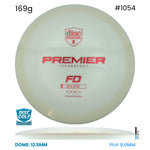 Disc Golf Warehouse Discmania FD - Premier Q-line Plastic White/Red Metallic 169g