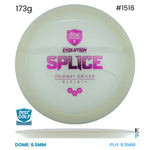 Disc Golf Warehouse Discmania Splice - Neo Plastic Glow/Purple Metallic 173g