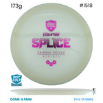 Disc Golf Warehouse Discmania Splice - Neo Plastic White/Purple Metallic 173g