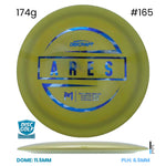 Disc Golf Warehouse Discraft Ares - Paul McBeth ESP Plastic - First Run Yellow/Blue Metallic 174g