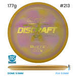 Disc Golf Warehouse Discraft Buzzz - ESP Plastic - Paul McBeth Signature Yellow/Gold Sparkle 177g