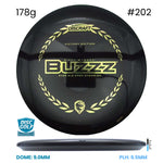Disc Golf Warehouse Discraft Buzzz - Midnight Sparkle Plastic - Ricky Wysocki Ale Open Victory Edition Black/#202/Gold 178g