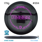 Disc Golf Warehouse Discraft Buzzz - Midnight Sparkle Plastic - Ricky Wysocki Ale Open Victory Edition Black/#204/Purple Metallic 179g
