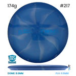 Disc Golf Warehouse Discraft Buzzz - Titanium Plastic Blue/#217/Blue Metallic 174g