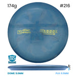 Disc Golf Warehouse Discraft Buzzz - Titanium Plastic Blue/Gold 174g