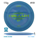 Disc Golf Warehouse Discraft Hallux - Ricky Wysocki ESP Plastic - First Run Blue/#191/Green Metallic 172g