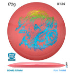 Disc Golf Warehouse Discraft Heat - Big Z Plastic Pink/Rainbow Holo 172g