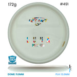 Disc Golf Warehouse Discraft Luna - ESP Blank White Bottom Stamp White/Multicolor 172g