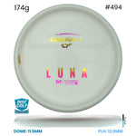 Disc Golf Warehouse Discraft Luna - ESP Blank White Bottom Stamp White/Rainbow Holo 174g