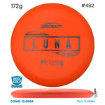 Disc Golf Warehouse Discraft Luna - Putter Line Soft Orange/Black 172g