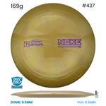 Disc Golf Warehouse Discraft Nuke - Titanium Plastic Gold/Purple Metallic 169g