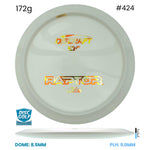 Disc Golf Warehouse Discraft Raptor - ESP Blank White Bottom Stamp White/Rainbow Holo 172g