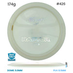 Disc Golf Warehouse Discraft Raptor - ESP Blank White Bottom Stamp White/Silver 174g