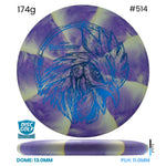 Disc Golf Warehouse Discraft Roost - CT Swirl Plastic - Chris Dickerson Signature Purple/Blue Metallic 174g