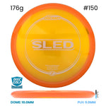 Disc Golf Warehouse Discraft Sled - Z Plastic Orange/White 176g